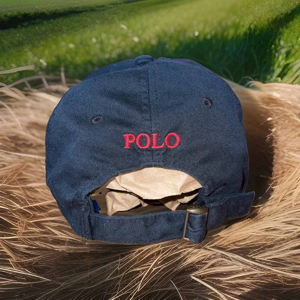 Polo Ralph Lauren Baseball Cap Black Preppy Red Horse
